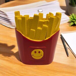 New Fun French Fry Food Pencil Holder Organizer Desk Office School Supplies